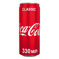 Напиток газированный Кока-кола ж/б 0,33 л