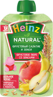 Пюре Heinz фруктовый салатик и злаки 90 г