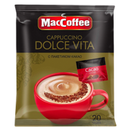 Кофе в пакетиках MacCoffee каппучино дольче вита 20 пакетиков 24 г