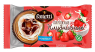 Пирожное бисквитное Faretti клубничное 130 г